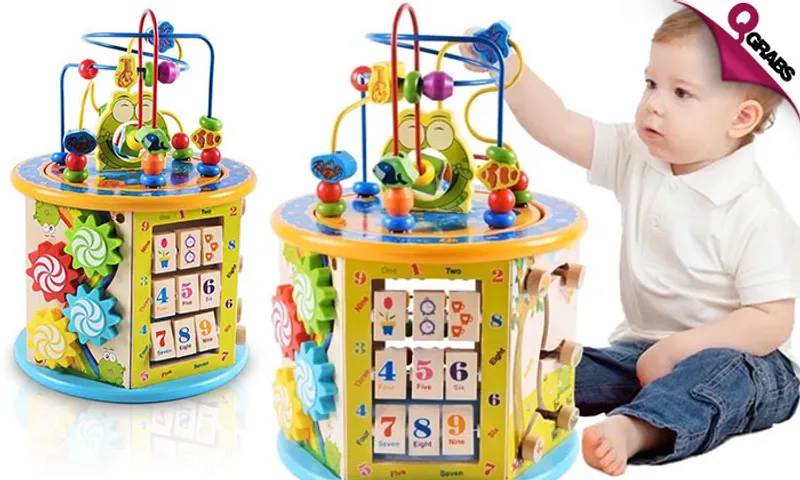 8-in-1 Educational Wooden Toy!
